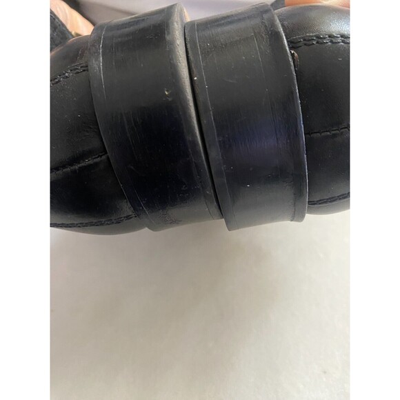 Pronto Uomo Firenze Mens Black Leather Sandals SZ 10M/Italy - Picture 3 of 5